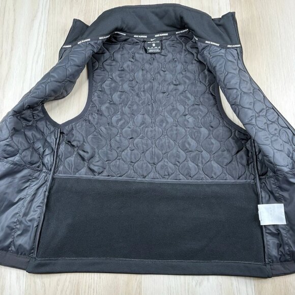 Nike Aerolayer Womens Running Gilet Vest Size XS Black Padded Pockets NEW - Picture 7 of 12
